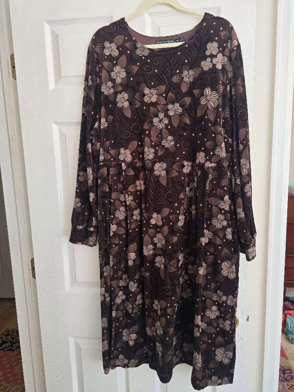Gudrun Sjoden Crushed Velour Black and Gray XXL
